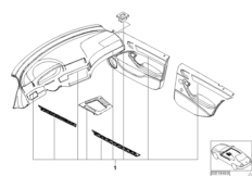 Дооснащение планками Interieur mattchrom