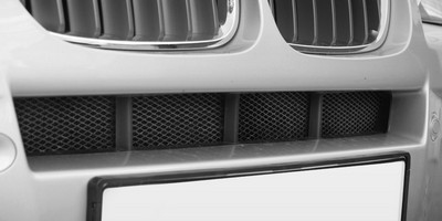 Сетка в бампере лучше защитит радиатор BMW X3 Е83