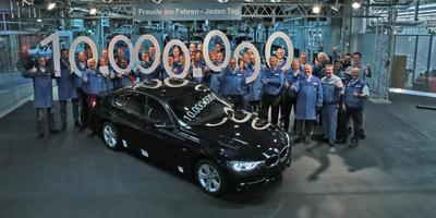 Юбилейный десятимиллионный седан BMW 3 собран на заводе в Мюнхене
